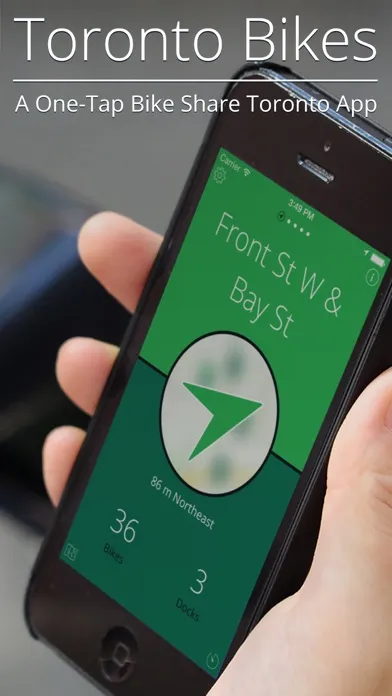 Toronto Bikes — A One-Tap Toronto Bike Share App應用截圖
