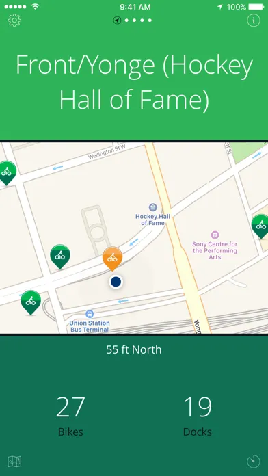 Toronto Bikes — A One-Tap Toronto Bike Share App應用截圖