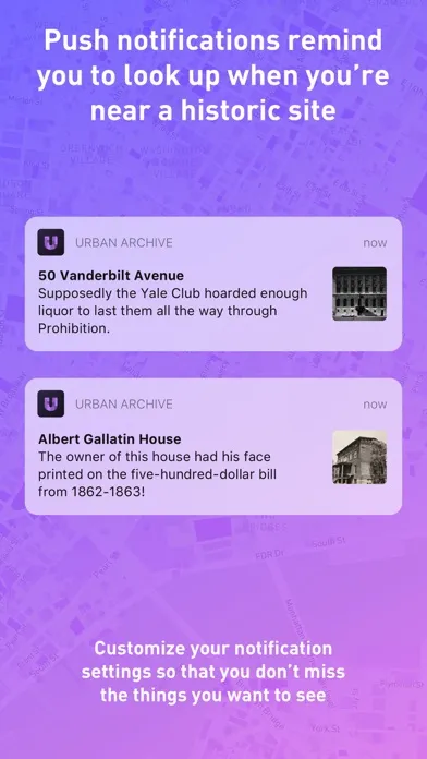 Capturas de tela do Urban Archive Explore History