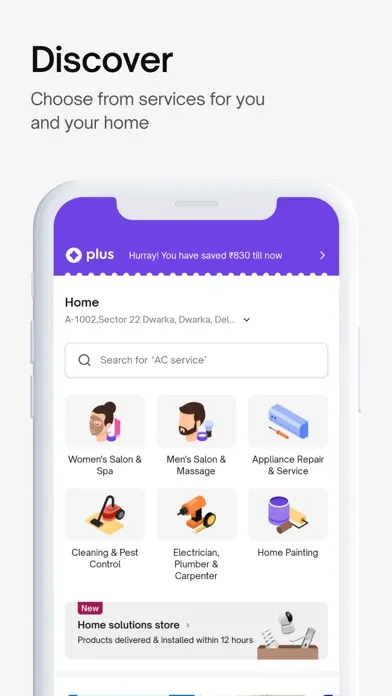 Urban Company (Prev UrbanClap) Ekran Görüntüleri