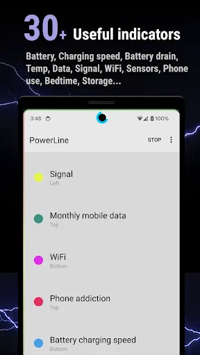 Capturas de pantalla de PowerLine: status bar meters