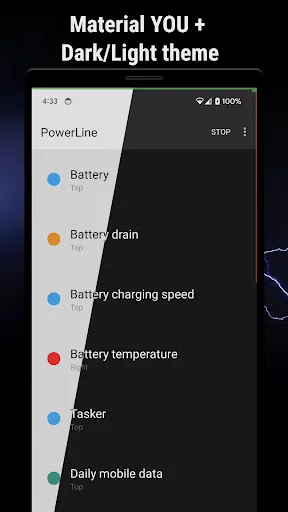 Capturas de pantalla de PowerLine: status bar meters