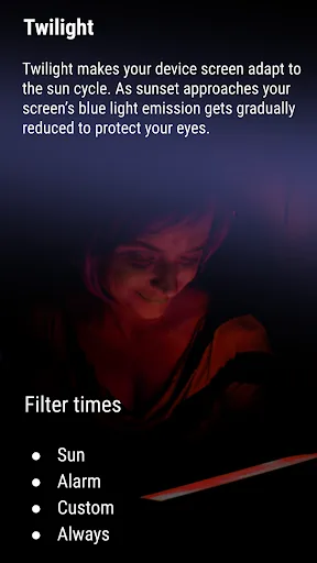 Twilight: Blue light filter Screenshots