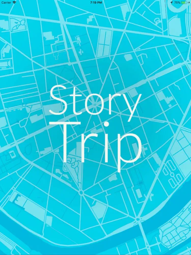 Tangkapan layar Story Trip iPad 