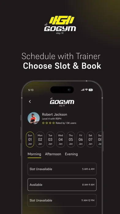 De GoGym سکرین شاٹس