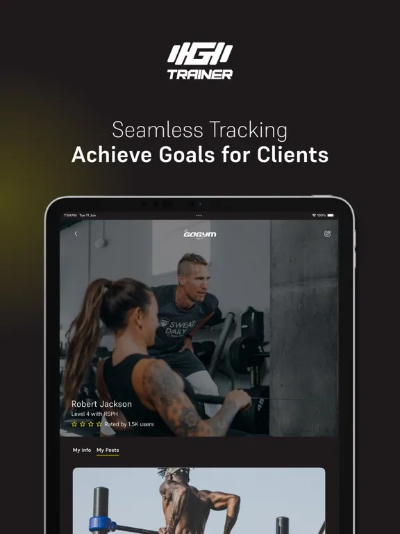 De GoGym Trainer iPad  स्क्रीनशॉट