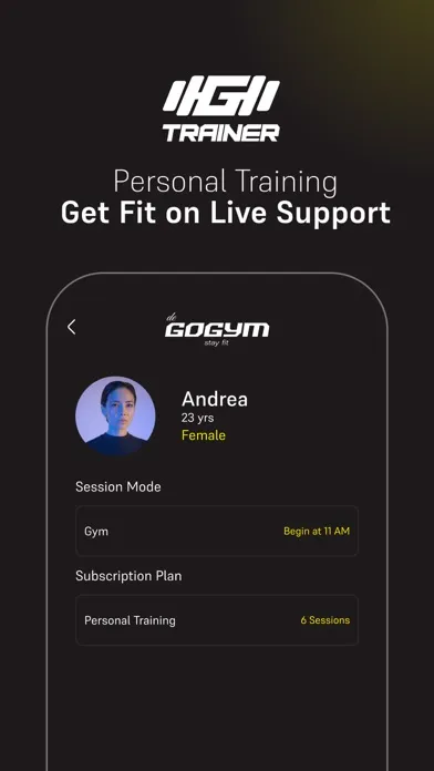 De GoGym Trainer स्क्रीनशॉट