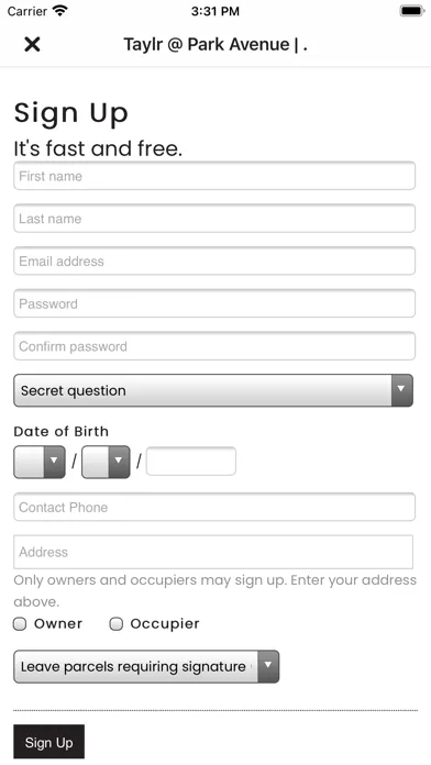 taylr. Screenshots
