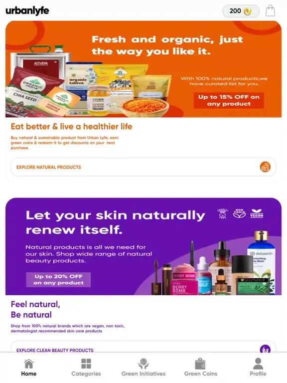 Urbanlyfe - Shop Sustainably iPad 应用截图