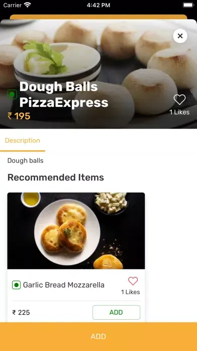ภาพหน้าจอของ PizzaExpress India
