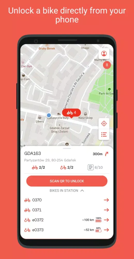 Mevo - metropolitan bicycle Screenshots