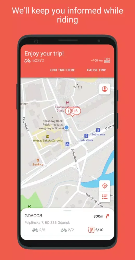 Mevo - metropolitan bicycle Screenshots