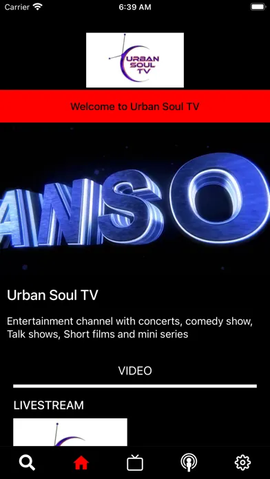 Tangkapan skrin Urban Soul TV