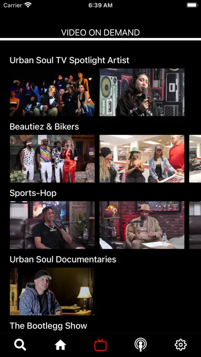 Tangkapan skrin Urban Soul TV