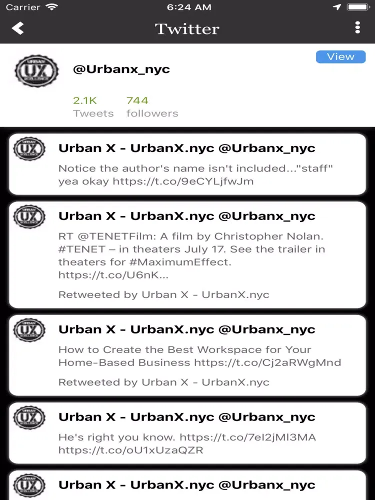 Скриншоты URBAN XCELLENCE iPad 