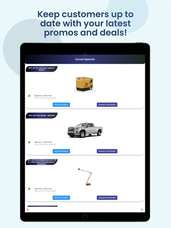 UR-Customer Engagement App iPad  Ekran Görüntüleri