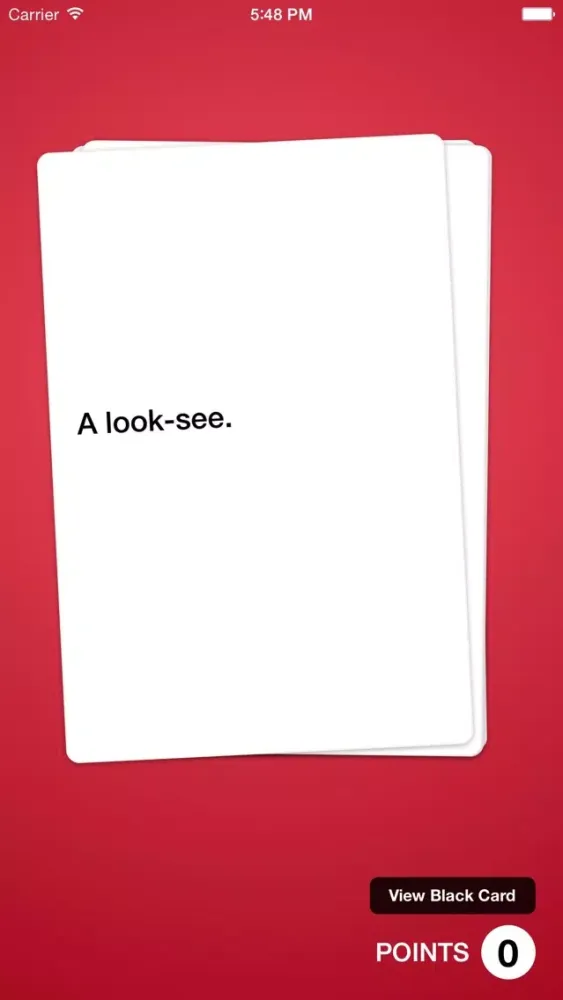 Ảnh chụp màn hình của Awful Cards