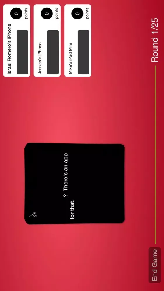 Ảnh chụp màn hình của Awful Cards