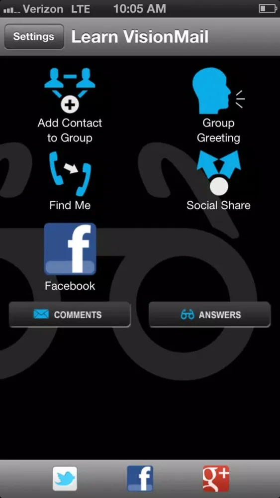 Capturas de pantalla de VisionMail Visual Voicemail