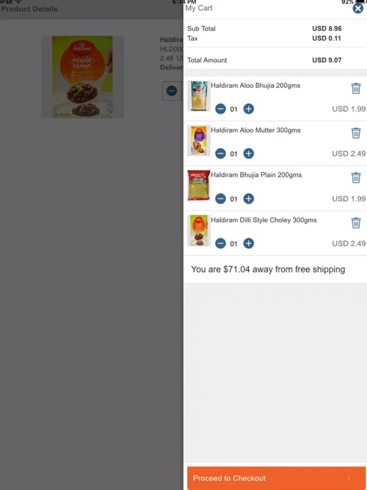 ภาพหน้าจอของ UFS Mart iPad 