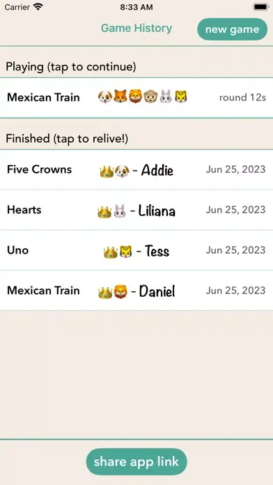 Captures d'écran de Party Animals Scoresheets