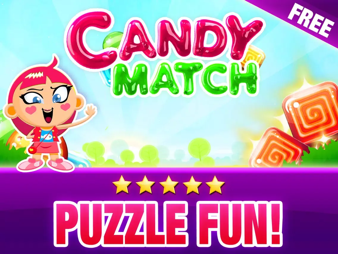 Candy Match Fight - Big Hero Match 3 6 Puzzle Bot iPad  سکرین شاٹس
