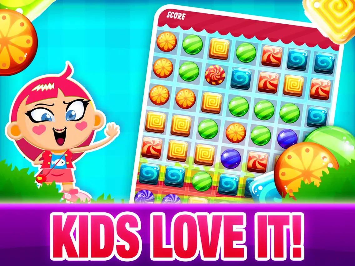 Candy Match Fight - Big Hero Match 3 6 Puzzle Bot iPad  سکرین شاٹس