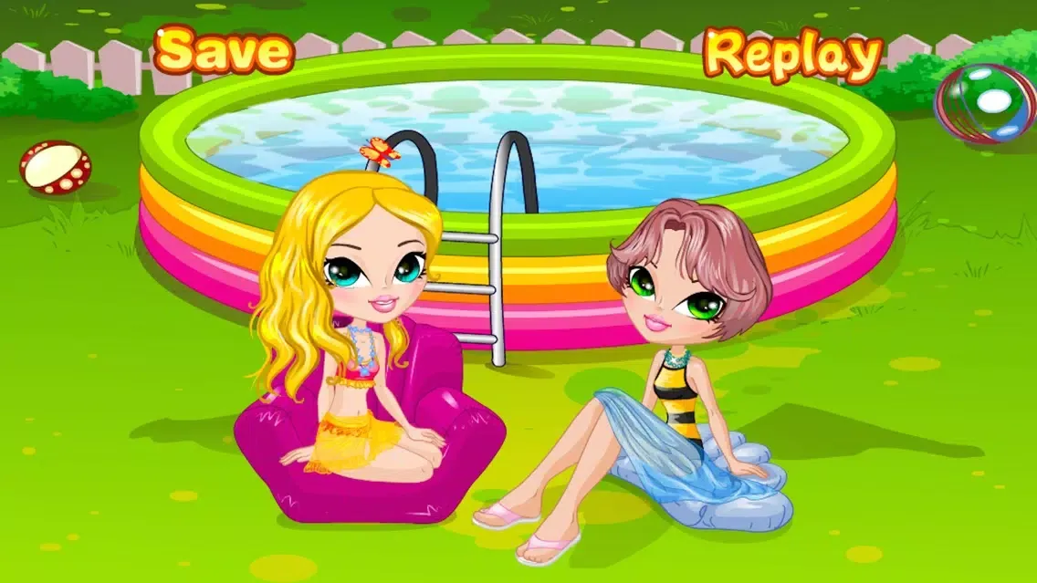 Captures d'écran de At the Pool Dress Up