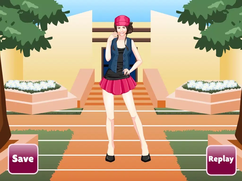 Capturas de tela do College Girl Dress-Up iPad 