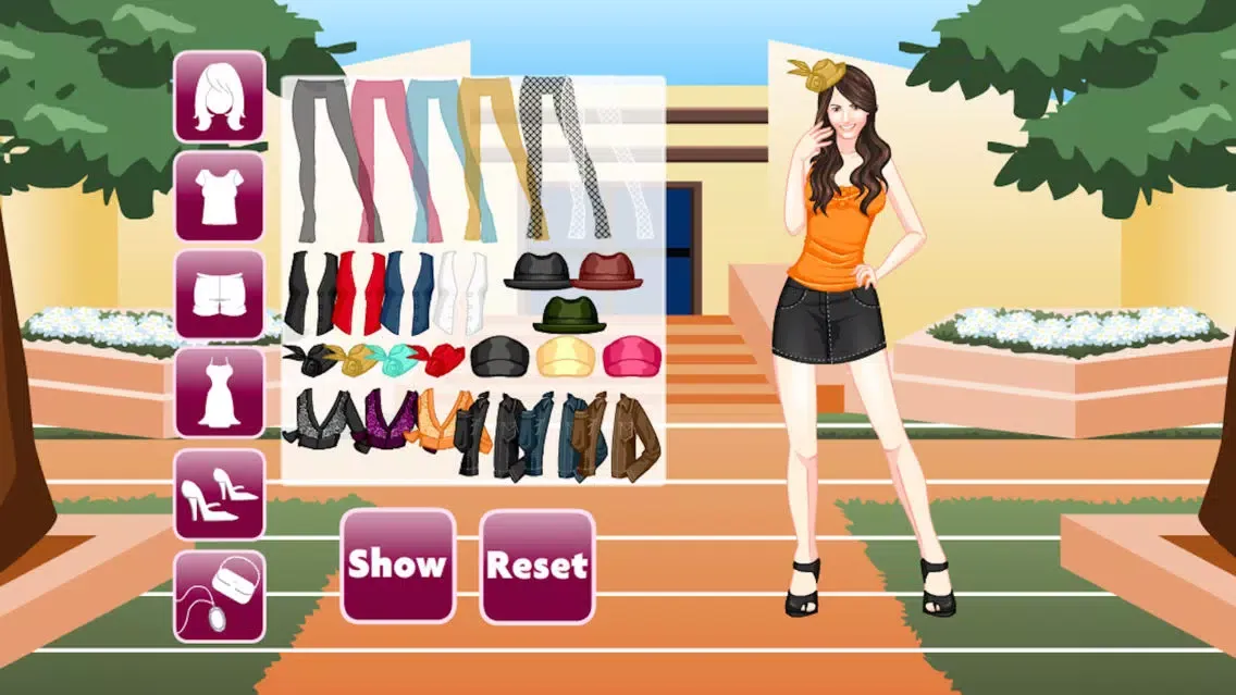 Capturas de tela do College Girl Dress-Up