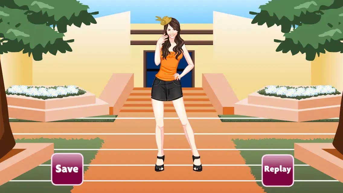 Capturas de tela do College Girl Dress-Up