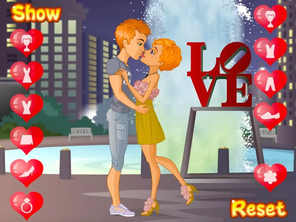 Captures d'écran de Couple Kissing Dress Up iPad 