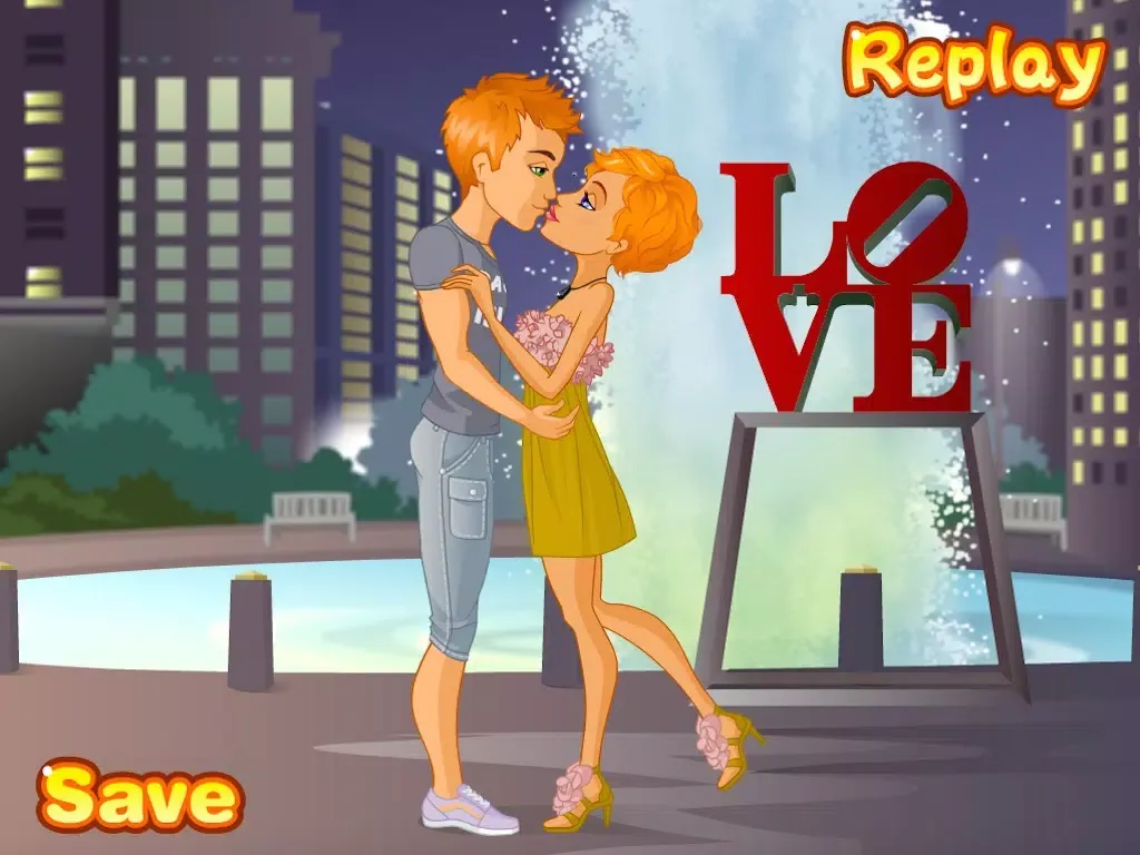 Captures d'écran de Couple Kissing Dress Up iPad 