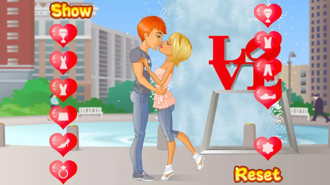 Captures d'écran de Couple Kissing Dress Up