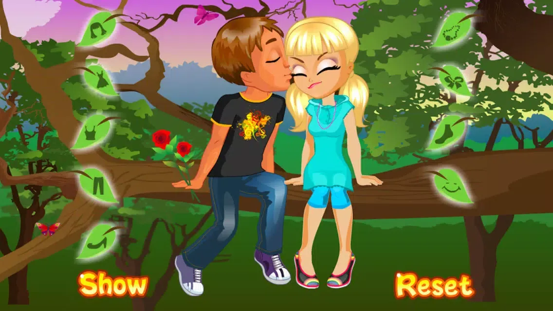Kissing on a Tree Dress Up Ekran Görüntüleri