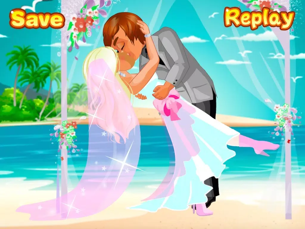 Tangkapan skrin Kiss the Bride Dress Up iPad 