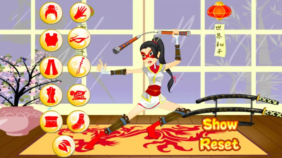 Ninja Girl Dress Up سکرین شاٹس