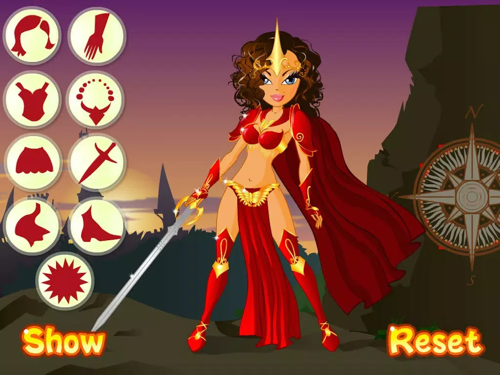صور Warrior Princess Dress Up iPad 