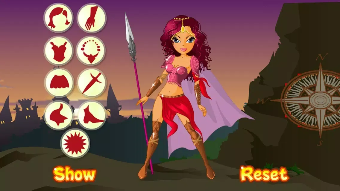 صور Warrior Princess Dress Up