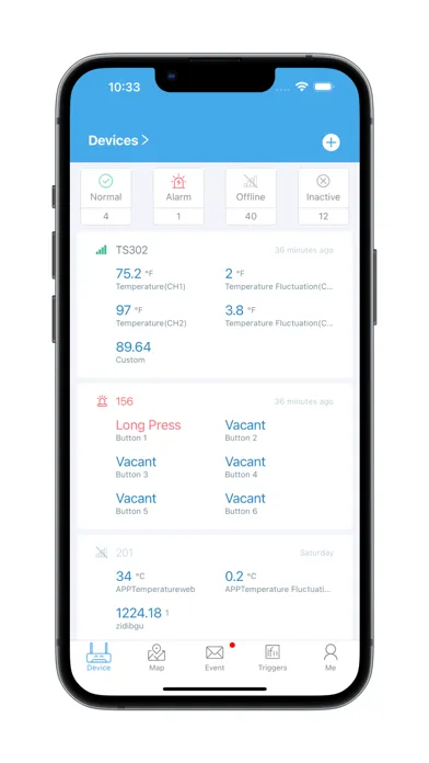 Capturas de tela do Milesight IoT Cloud