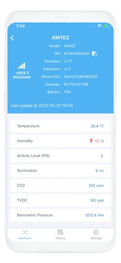 Capturas de pantalla de Milesight IoT Cloud