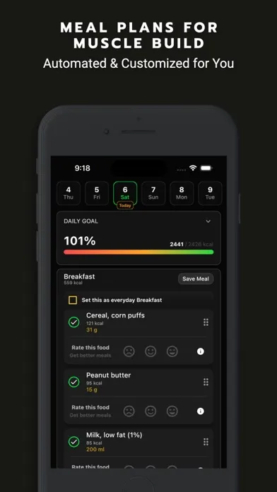 Gaintrain Bulking Meal Planner应用截图