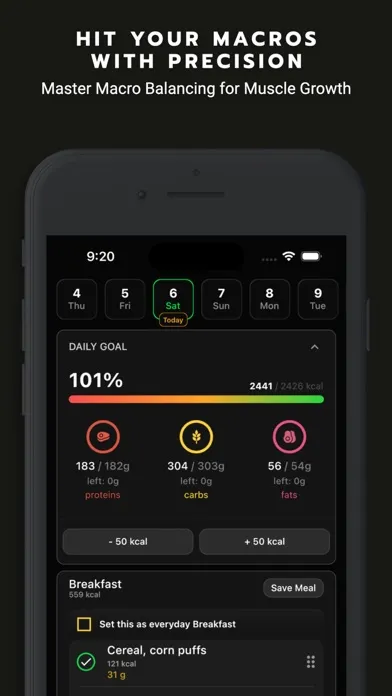 Gaintrain Bulking Meal Planner应用截图