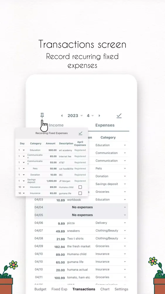 Yurit Budget Screenshots