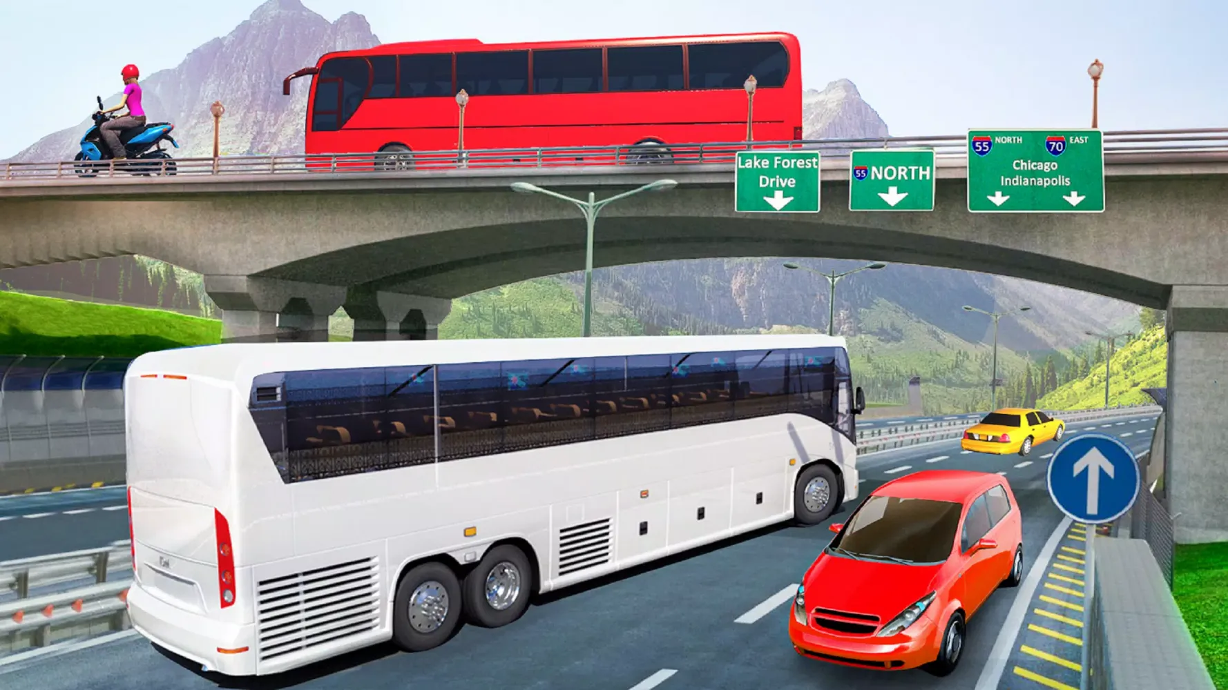Coach Bus Driving : Bus Games Screenshots