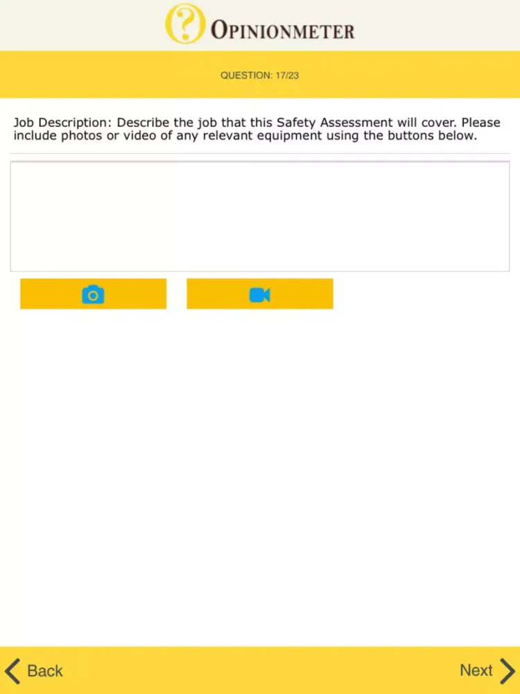 Capturas de pantalla de TouchPoint Surveys iPad 