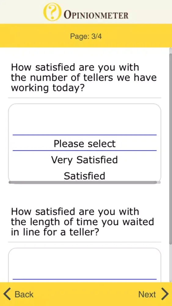 Capturas de pantalla de TouchPoint Surveys