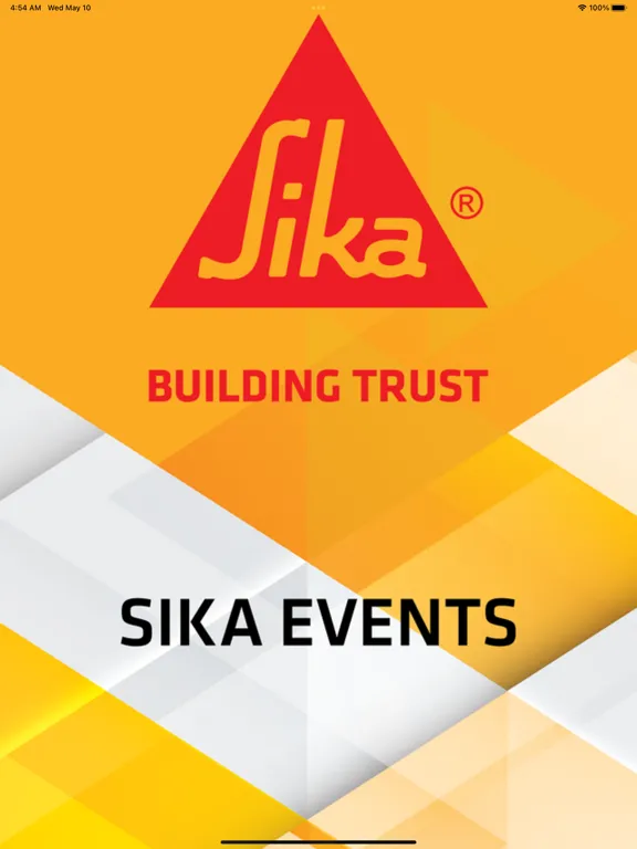 Tangkapan skrin SIKA EVENTS iPad 