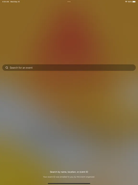 Tangkapan skrin SIKA EVENTS iPad 