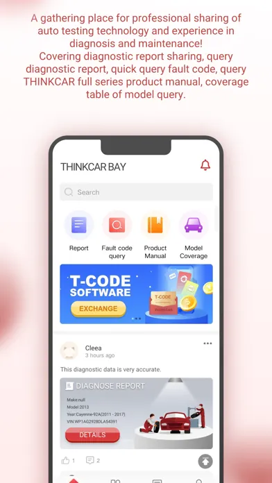 Tangkapan layar ThinkCar Bay